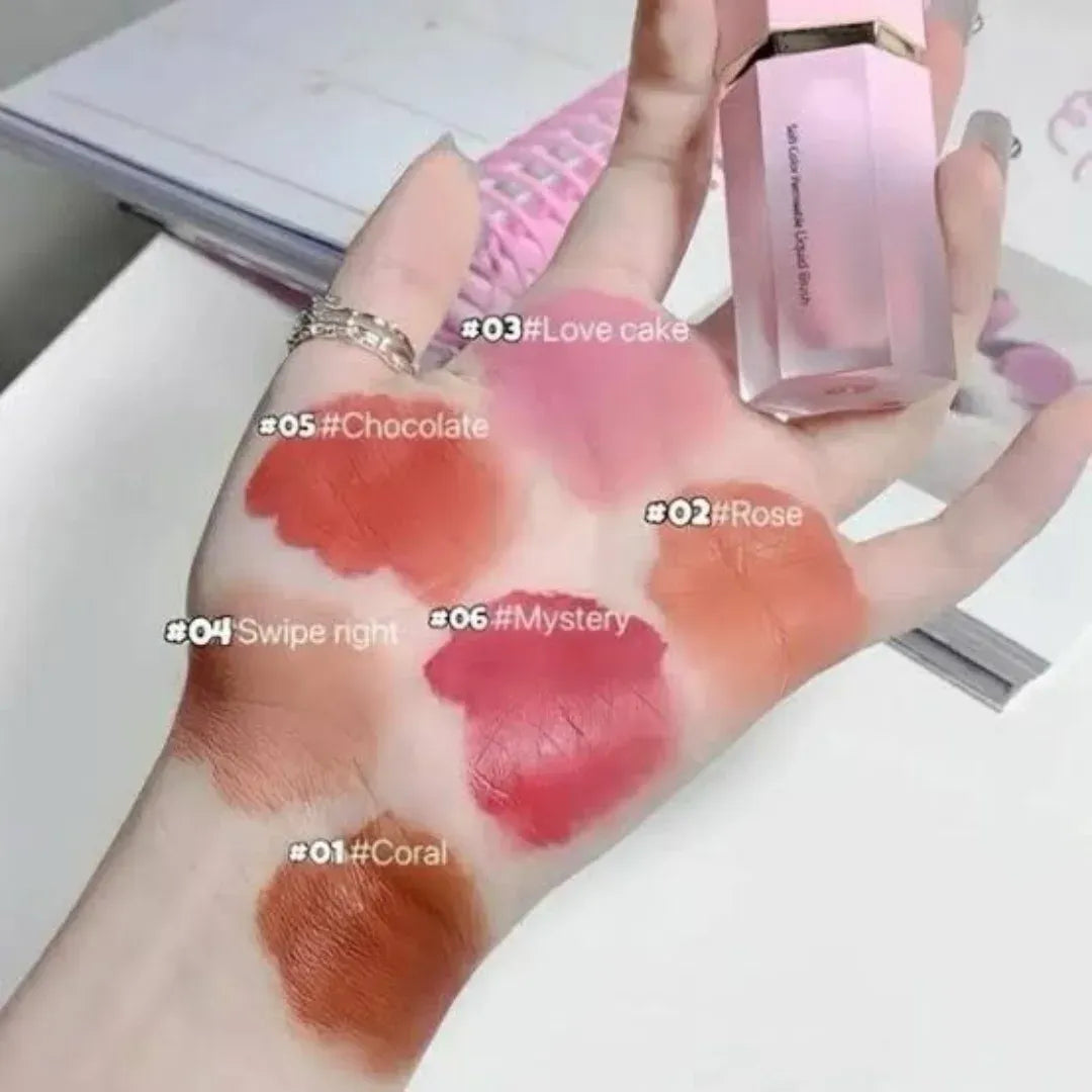 Mocallure Liquid Puff Blush On 6Pcs Set