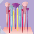 Sweet Beauty Multi Color Makeup Brush 10Pcs Set