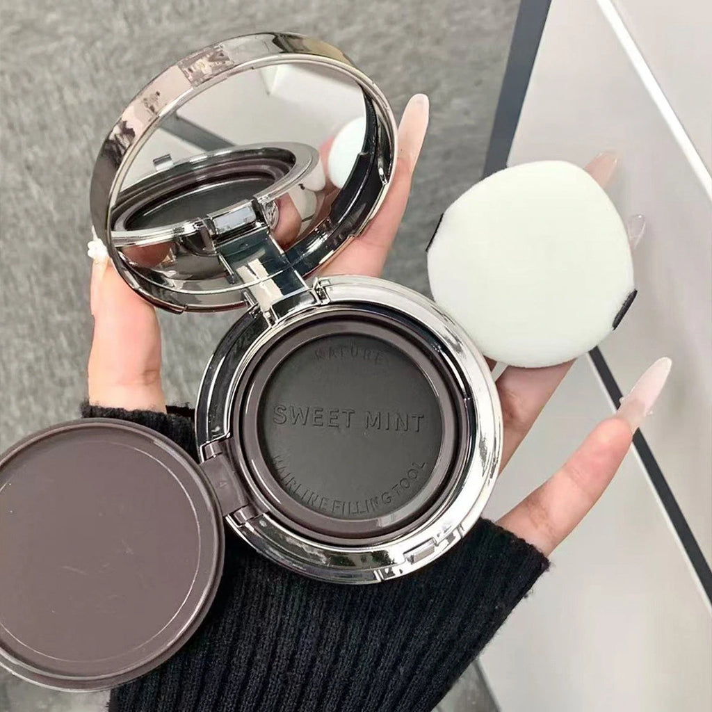 Sweet Mint Fluffy Eyebrow Compact with Puff (Black & Brown Available) – Only Available at Our Store Across Whole Pakistan