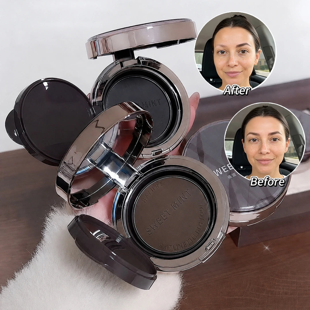 Sweet Mint Fluffy Eyebrow Compact with Puff (Black & Brown Available) – Only Available at Our Store Across Whole Pakistan