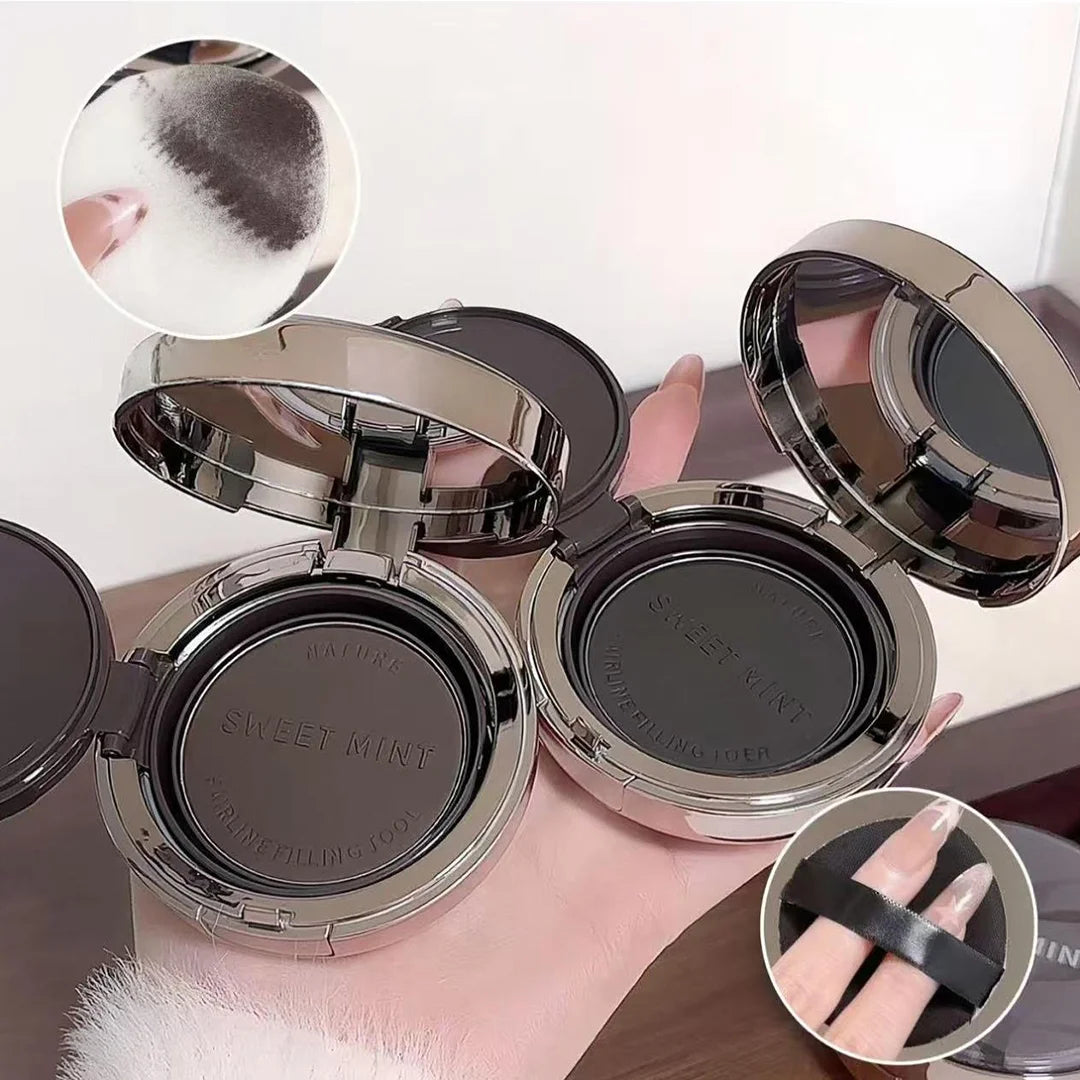 Sweet Mint Fluffy Eyebrow Compact with Puff (Black & Brown Available) – Only Available at Our Store Across Whole Pakistan