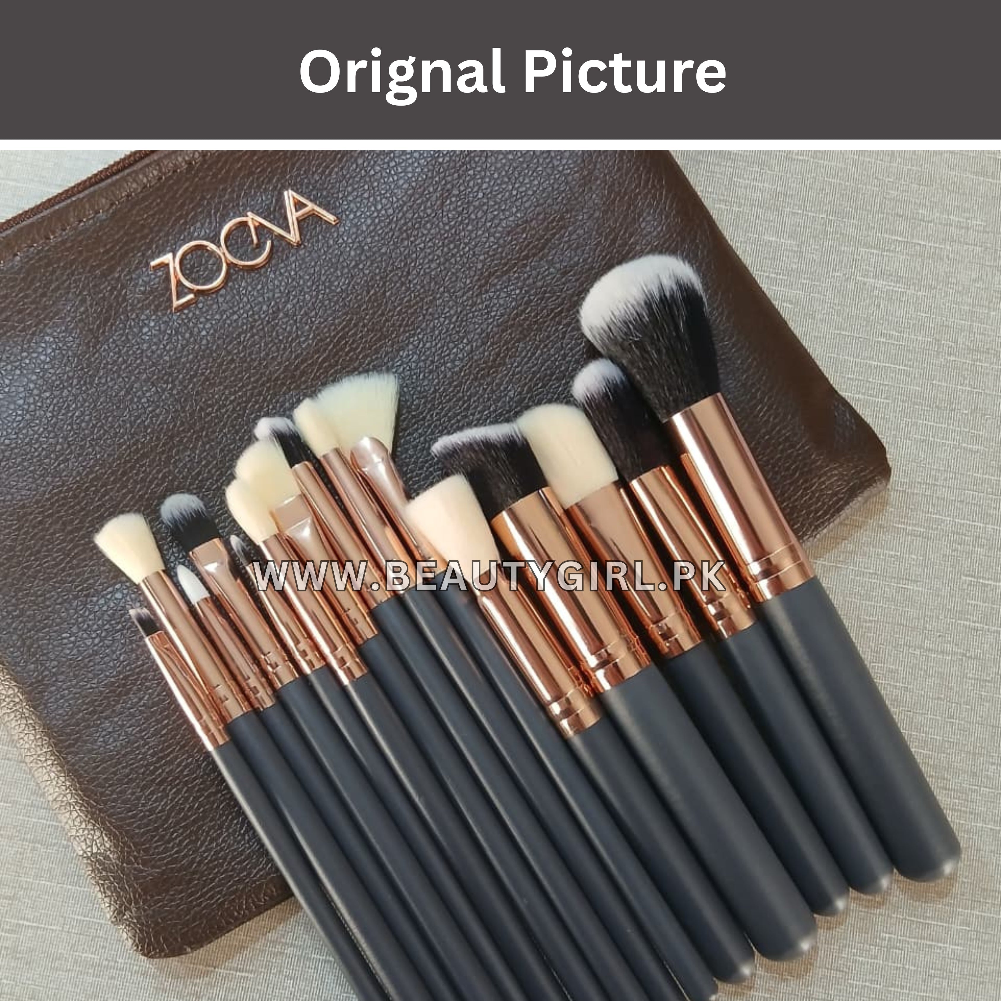 Zoeva Rose Golden Complete Brushes Set - 15 pcs