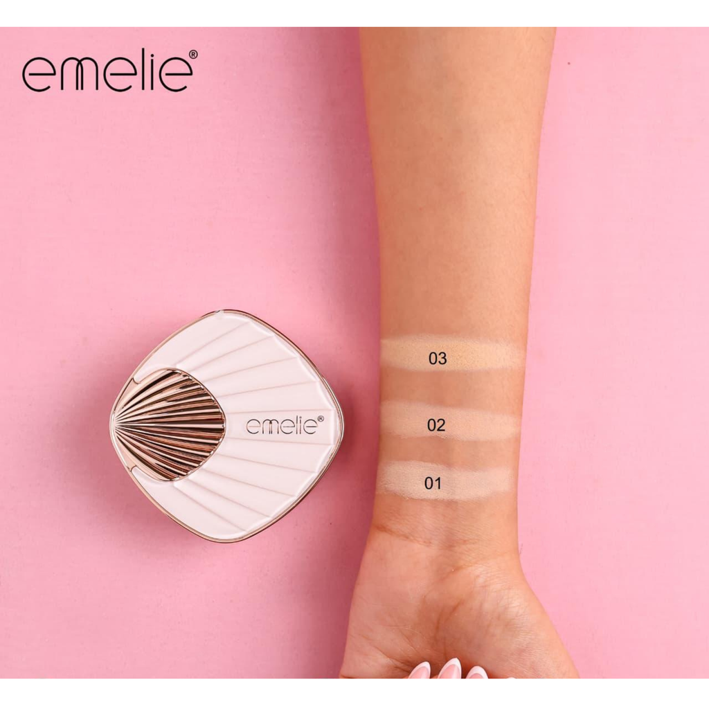 Emelie Paris Pearl Essence Full Coverage Matte Compact Powder