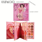 KEVIN & COCO 72 Color Eyeshadow Palette 6 Highlighter 3 Blusher 3 Contour Eyebrow Powder