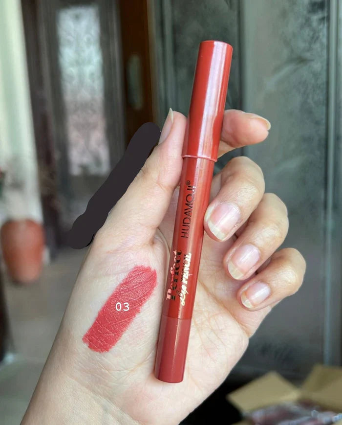 Hudamoji Lip Pencil Crayon Pefect Lip Pencil 8pcs Set