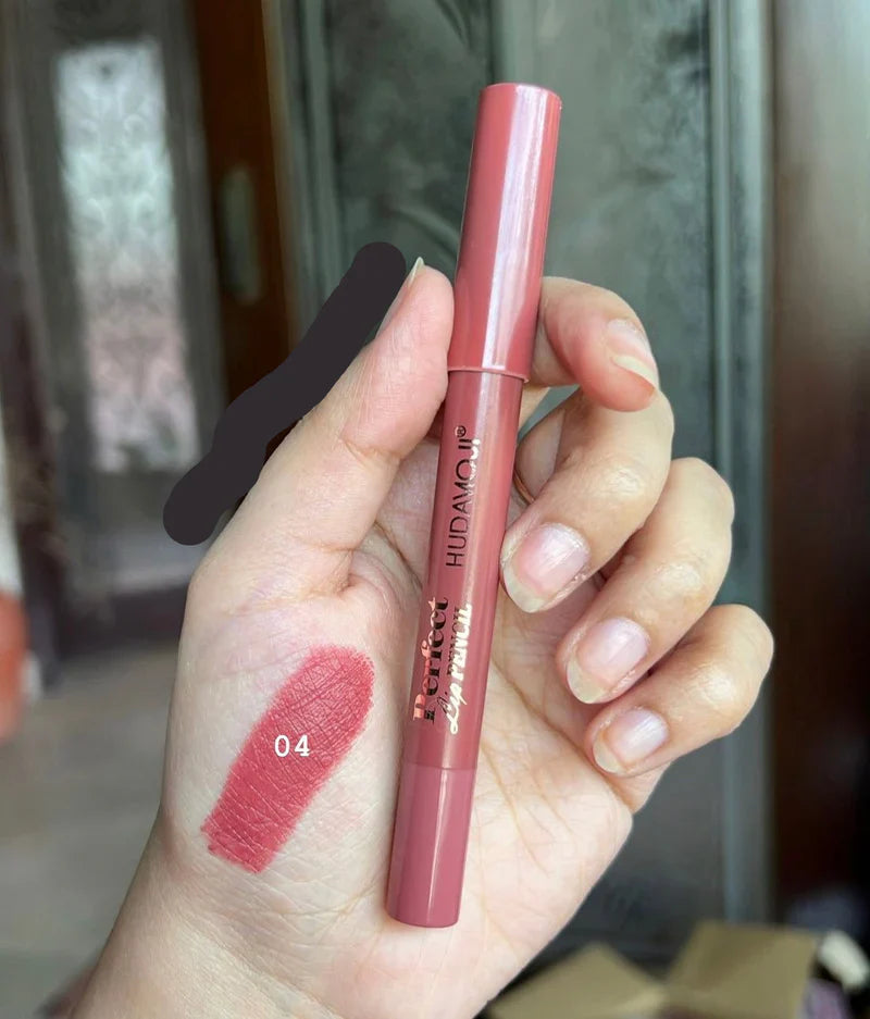 Hudamoji Lip Pencil Crayon Pefect Lip Pencil 8pcs Set