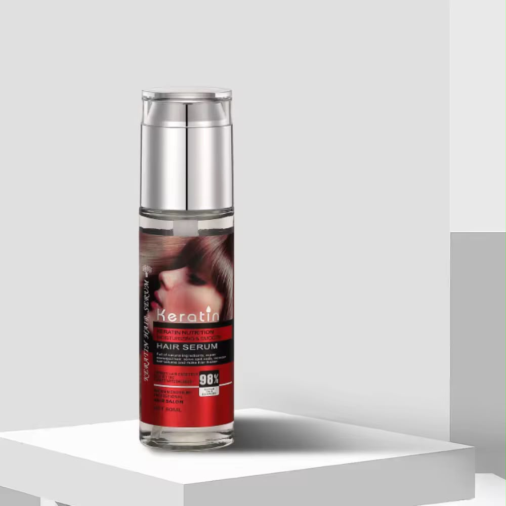 Keratin Hair Serum Strengthening Repair Hair Treatment with Amino Acid Nourishing Fluffy Hair Growth Oil Serum