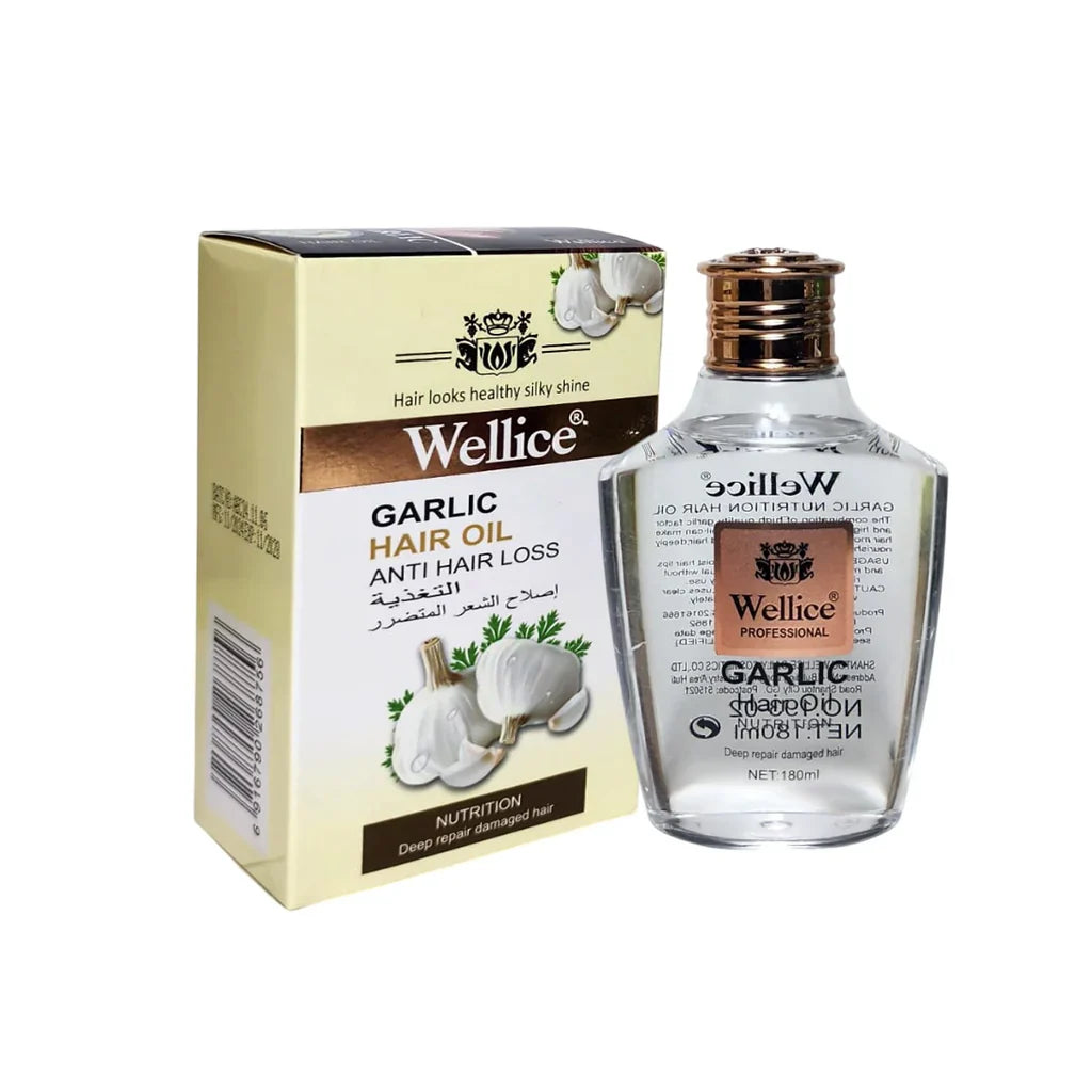 Wellice Premium Garlic Anti Hair Loss Hair Oil 180ml