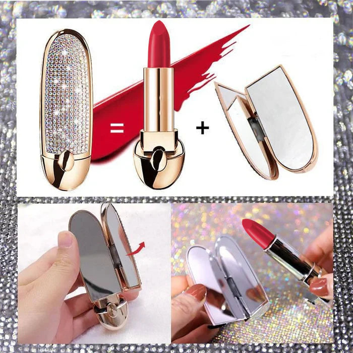 New Cute Diamond Radiance Matte Luxury Mirror Lipstick
