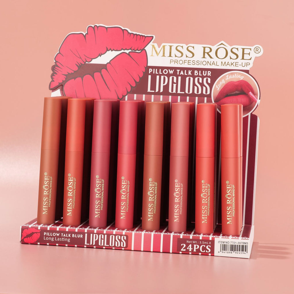 Miss Rose Hydramatte Pillow Talk Blur Long Lasting Lip Gloss 8pcs Set