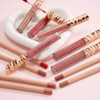 Hudamoji Lip Matte Lip Gloss Lip Liner 6pcs Set