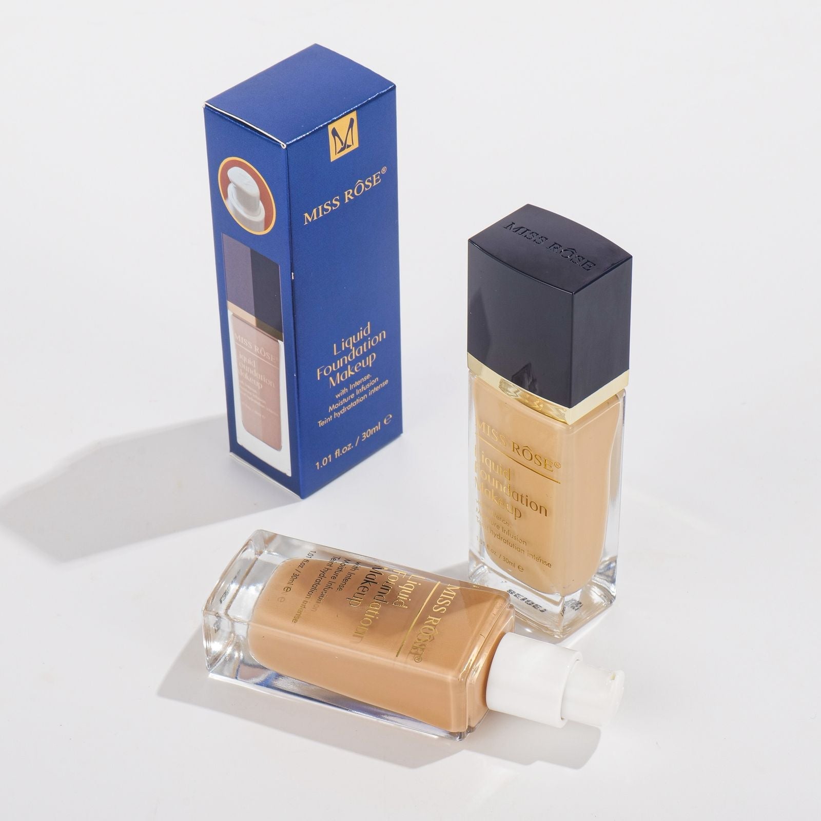 Miss Rose Liquid Foundation With Intense Moisture Infusion Teint Hydratation Intense