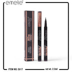 Emelie Deep Black Waterproof Eyeliner 24H Long Lasting Precision Liner