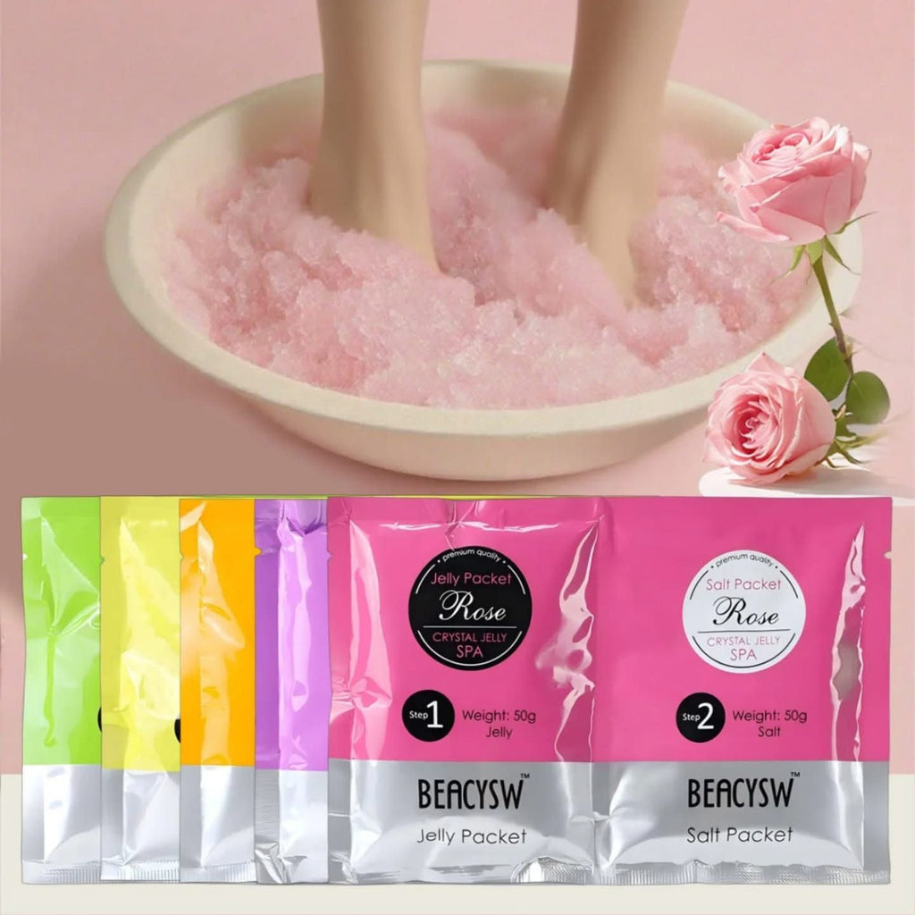 Powder Jelly Spa Pedicure Avry Pack of 2 Jelly Pedi Sea Salt Scrub Pedicure Foot Scrub