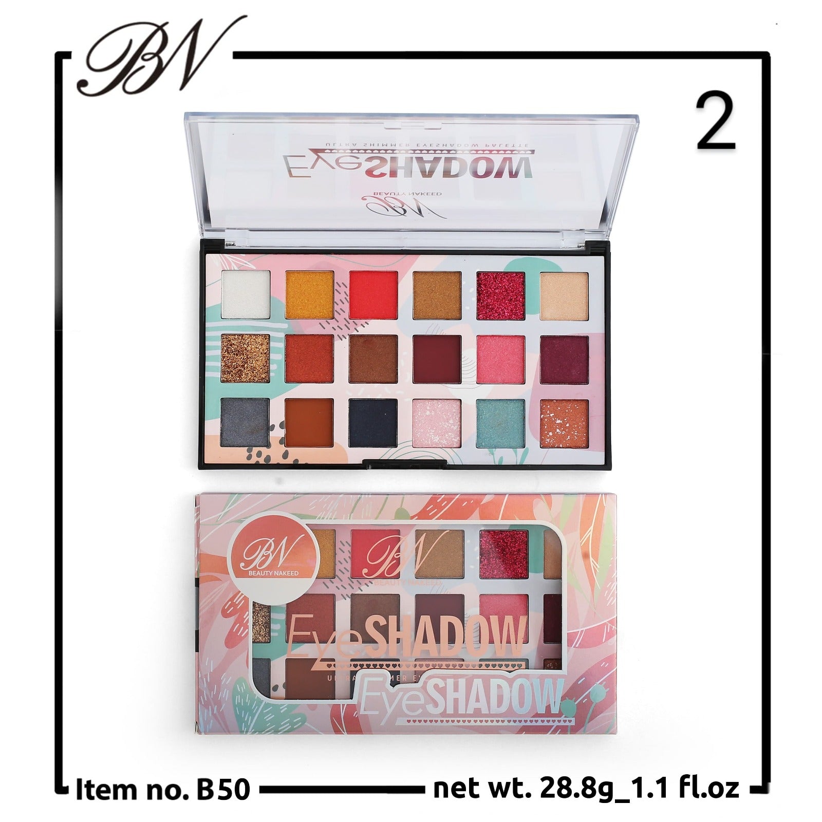 Beauty Nakeed BN Eyeshadow Ultra Shimmer Eyeshadow Palette