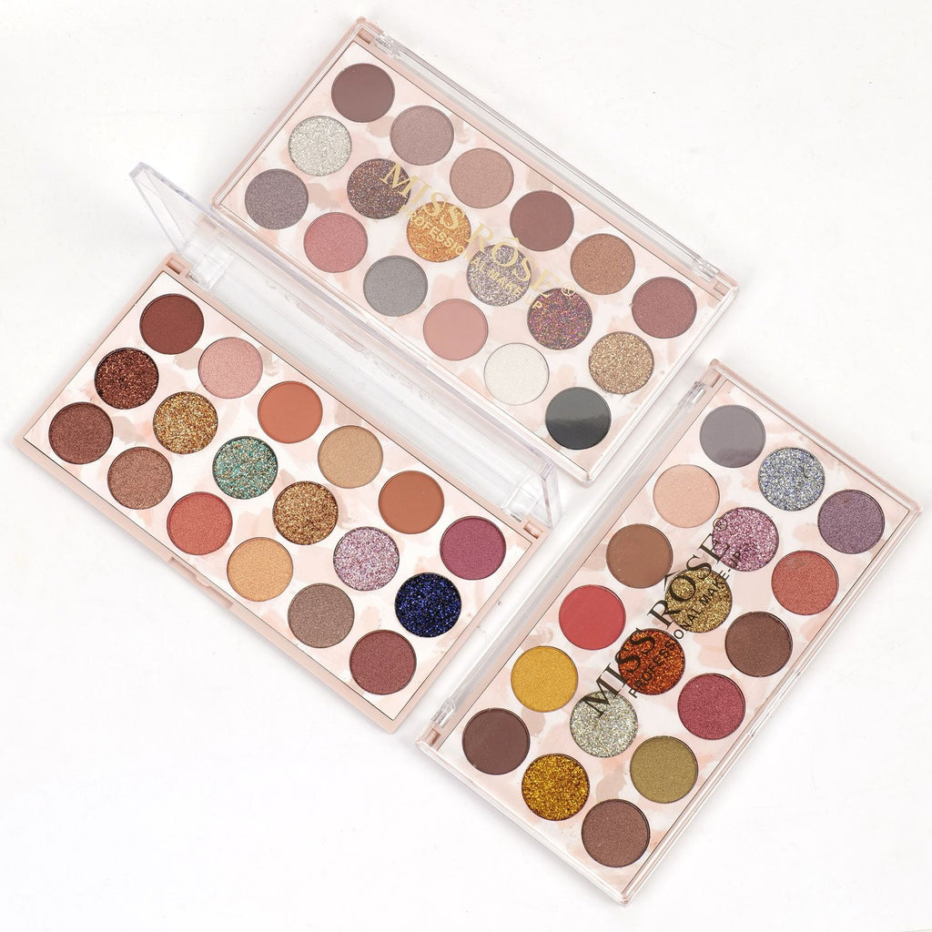 Miss Rose 18 Color Eyeshadow & 6 Color Glitter Palette