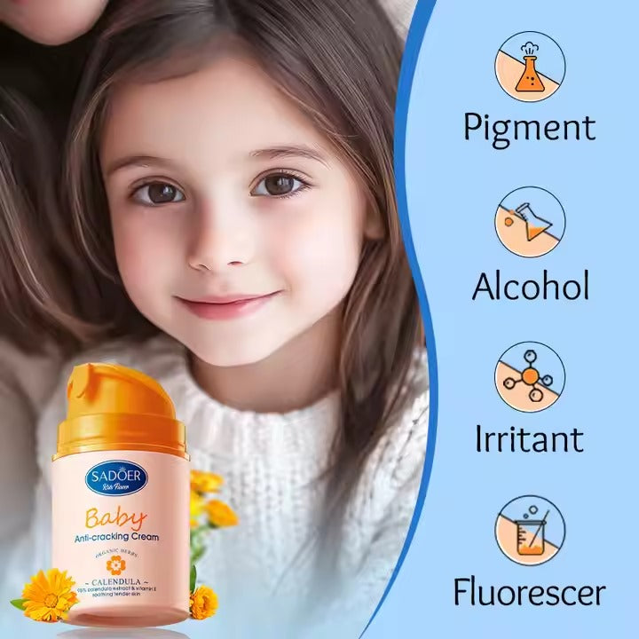 SADOER Calendula Vitamin E Gentle Soothing Baby Anti-Cracking Cream 50g
