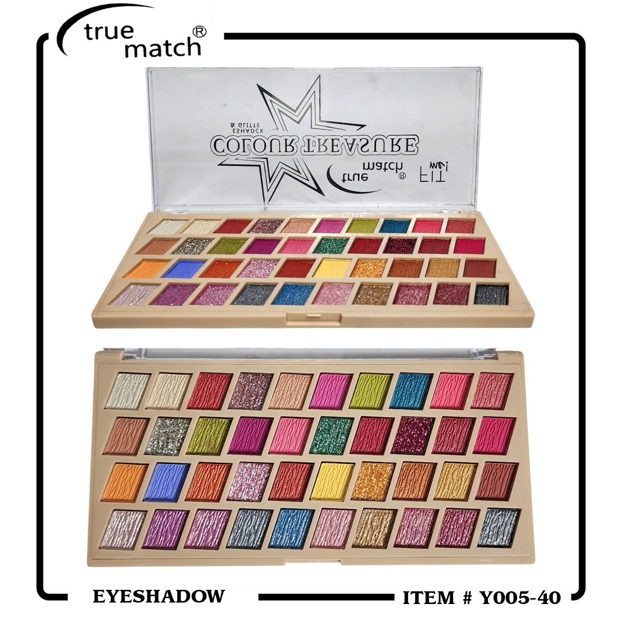 True Match Fit Me Colour Treasure 40 Color Eyeshadow Palette