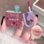 Miundo 6pcs Pink Magic Heart Lock Shape Lipgloss 6pcs Set