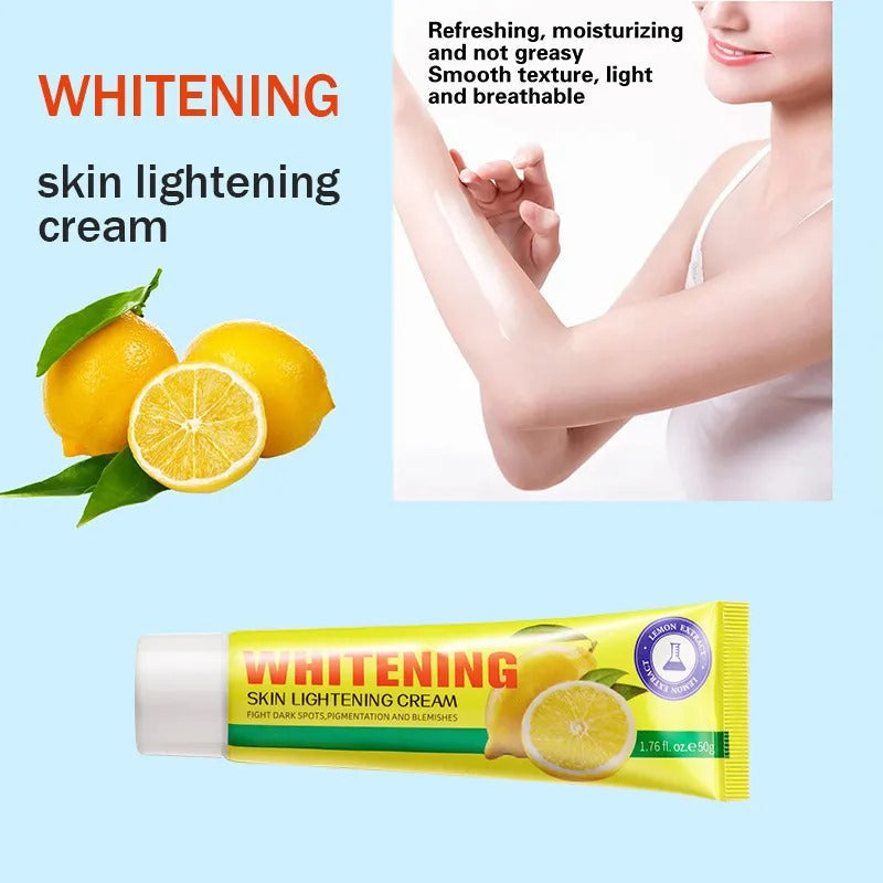 KORMESIC Lemon Beauty Whitening Skin Lightening Vitamin E Cream For Dark Spots Anti-Wrinkle Face Cream