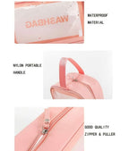 Travel Wash Bag Transparent Waterproof Makeup Storage Bag 19543