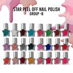 Star Peel Off Nail Polish 24Pcs Set
