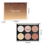 MISS ROSE 6 Color Highlighter Palette