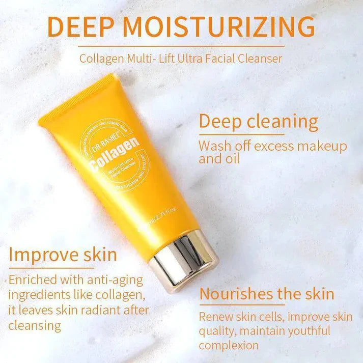Dr.Rashel Collagen Multi-Lift Ultra Essence Facial Cleanser 80ml Face Wash