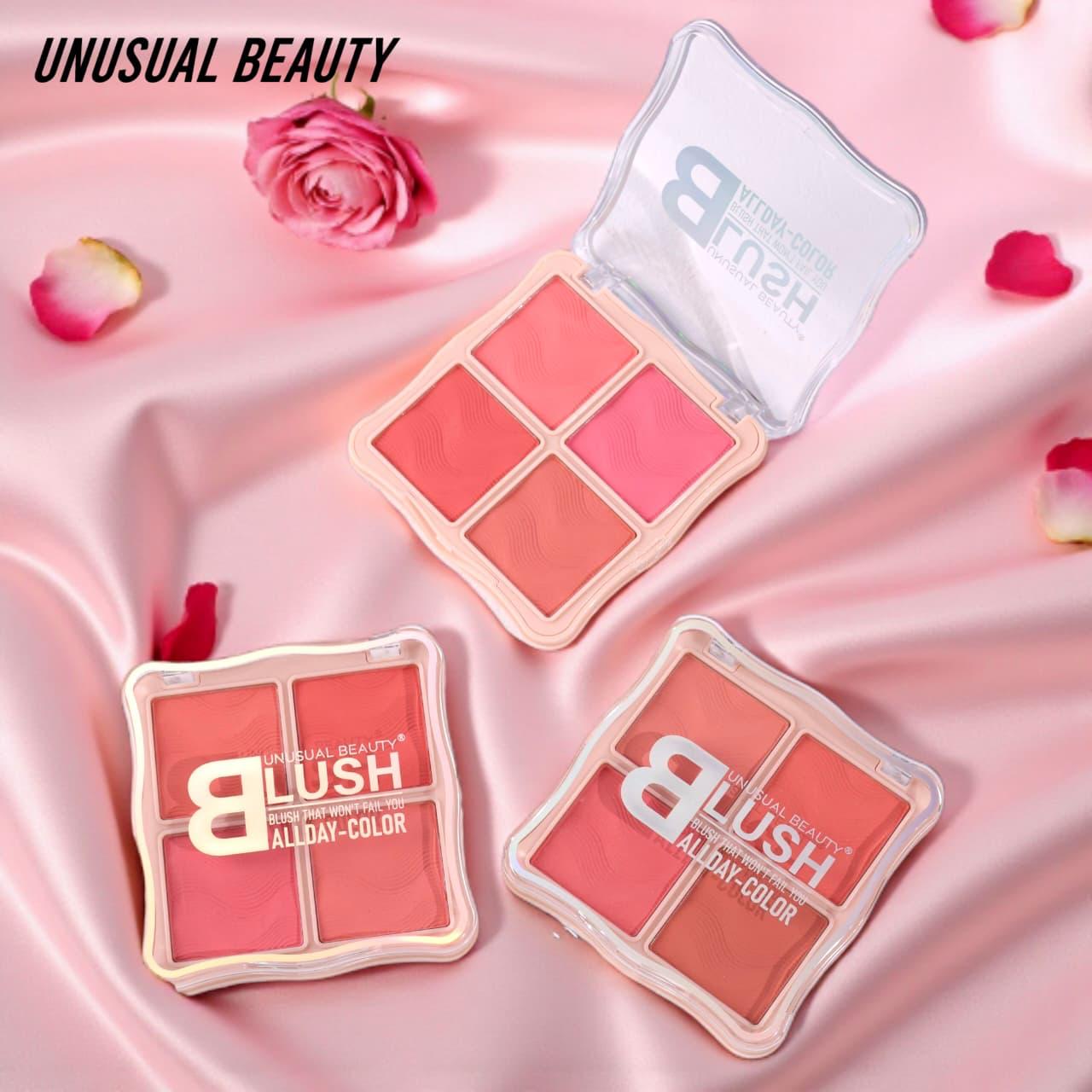 Unusual Beauty 4 Color Blush Palette Pack of 2