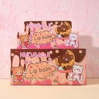 Super Duper Cute Teddy Bear Keychain Lip Balm