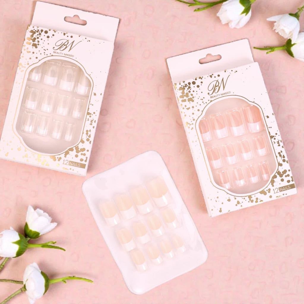 BN French Style Artificial Nail Pack of 3