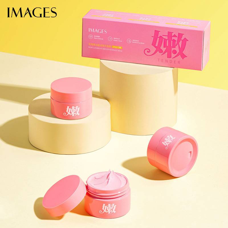 Images Rose Luxurious Smooth Essence Mask 3 Mask in Box