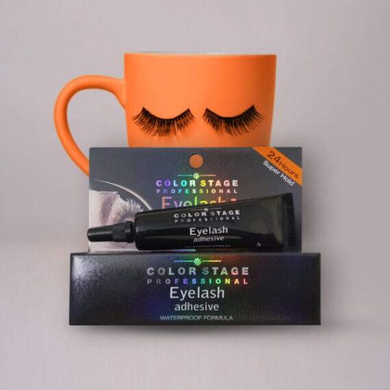 Color Stage Eyelash Gum Adhesive 24-Hour Super Hold Waterproof Formula (White Color)