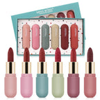Miss Rose 6 Color Velvet Matte Lipstick  - Set Of 6pcs