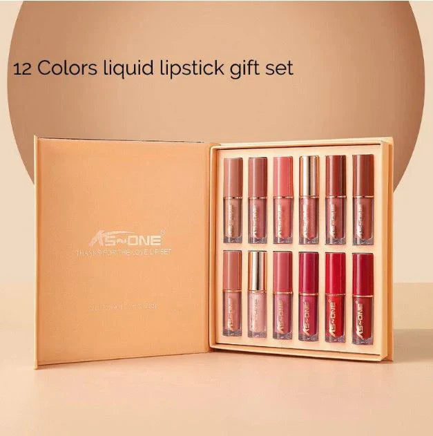 KS-One 12 Color Matte Liquid Lipstick Gift Set