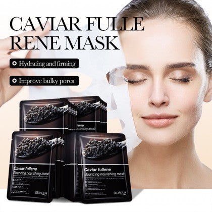 BIOAQUA Caviar Fullerene Bouncing Nourishing Facial Mask Hydrating Moisturizing Mask