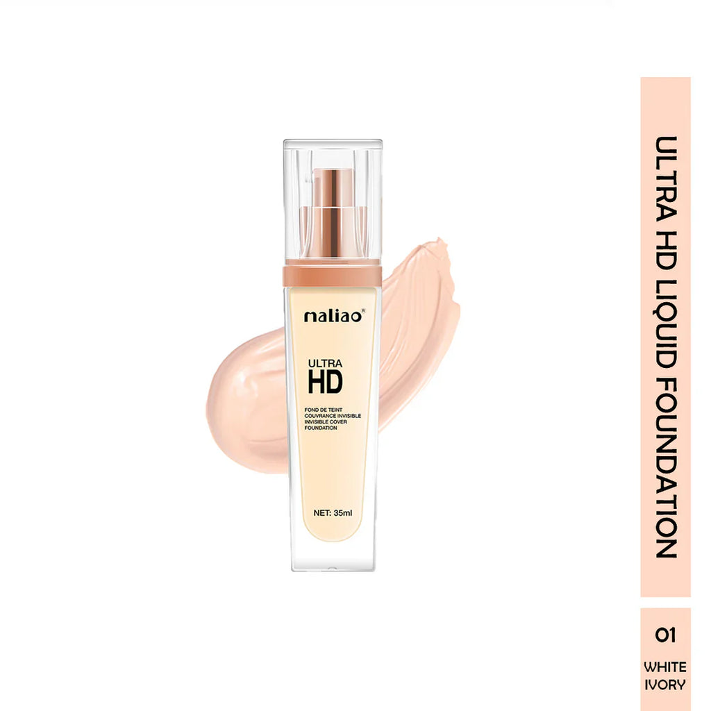 Maliao Ultra HD Fond De Teint Invisible Cover Foundation Full Coverage Flawless Finish