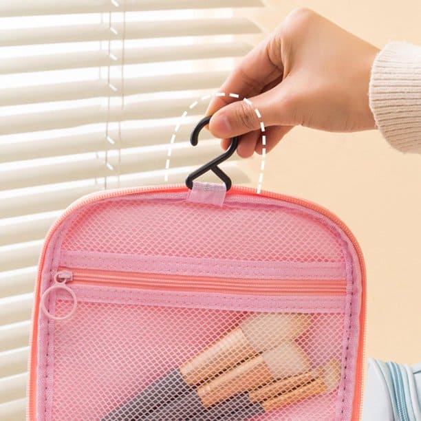Multipurpose Clamshell Makeup Travel Bag Waterproof Travel Cosmetic Washbag Organizer 15654