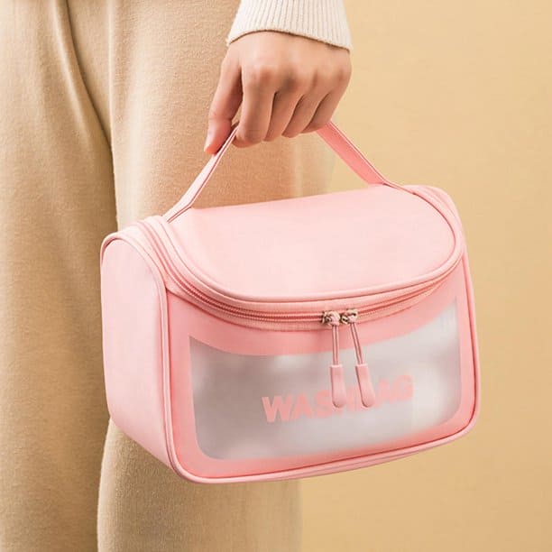 Multipurpose Clamshell Makeup Travel Bag Waterproof Travel Cosmetic Washbag Organizer 15654
